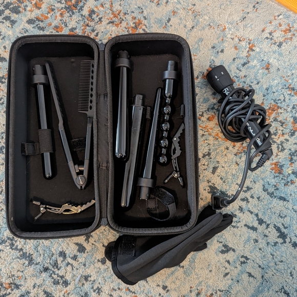 NuMe Interchangeable hair wands (5 wands, clips and glove) - Picture 2 of 3